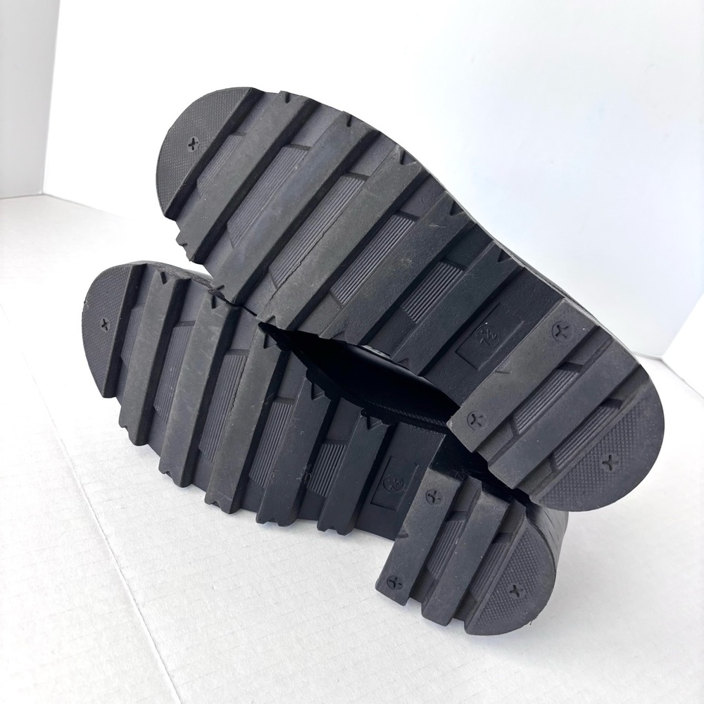 Mudd Penny Loafers Women’s Size 7.5 Black Chunky Platform Lug Block Heel Y2K - Picture 11 of 12